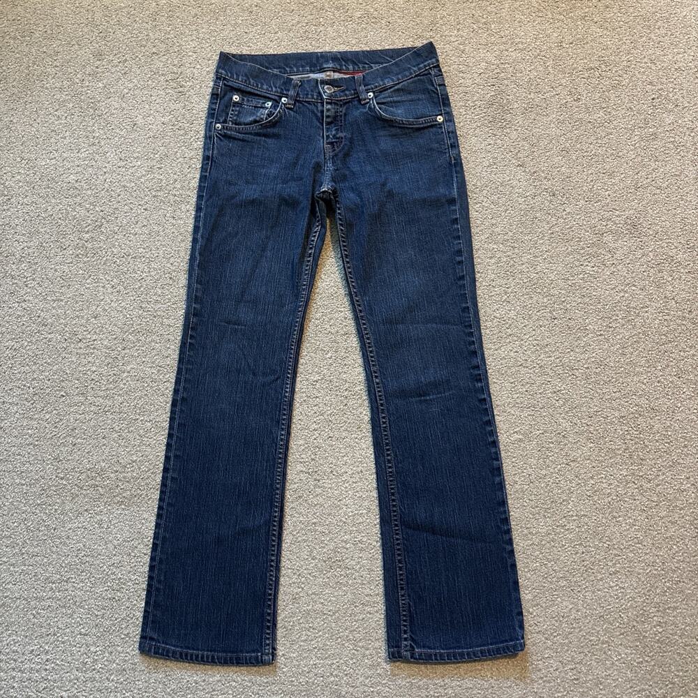 PRADA Reg Fit Blue Medium Wash Straight Leg Jeans Women's Size 28/30 Denim Y2K